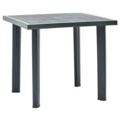 VidaXL Tuintafel 80x75x72 Cm Kunststof Groen