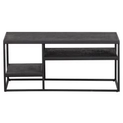 WOOOD Salontafel Buiten Febe - Metaal - Zwart - 40x90x45