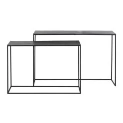 Side Table Boca - Antiek Lood - Set