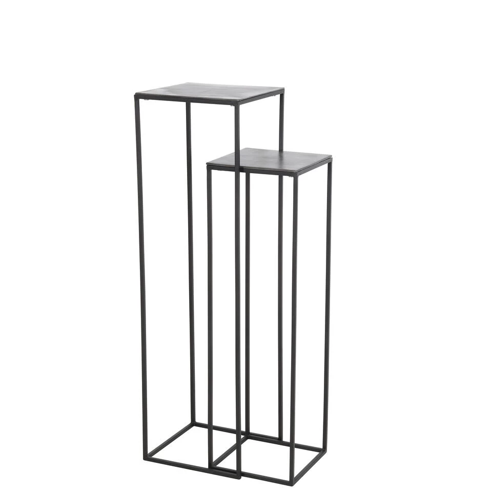 Zuil Boca - Antiek Lood/Zwart - Set