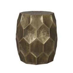 Bijzettafel Kalan - Antiek Goud - Ø37cm