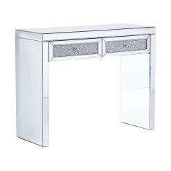 Beliani Consoletafel TILLY - Zilver Glas