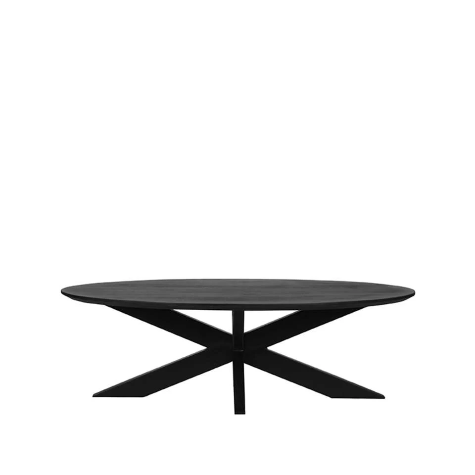 LABEL51 Salontafel Zion - Zwart - Mangohout - Afbeelding 2