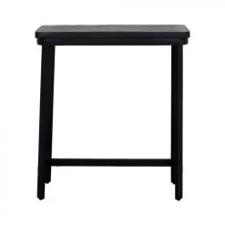 Giga Meubel Bartafel Zwart Visgraat - 100x50x110cm - Max