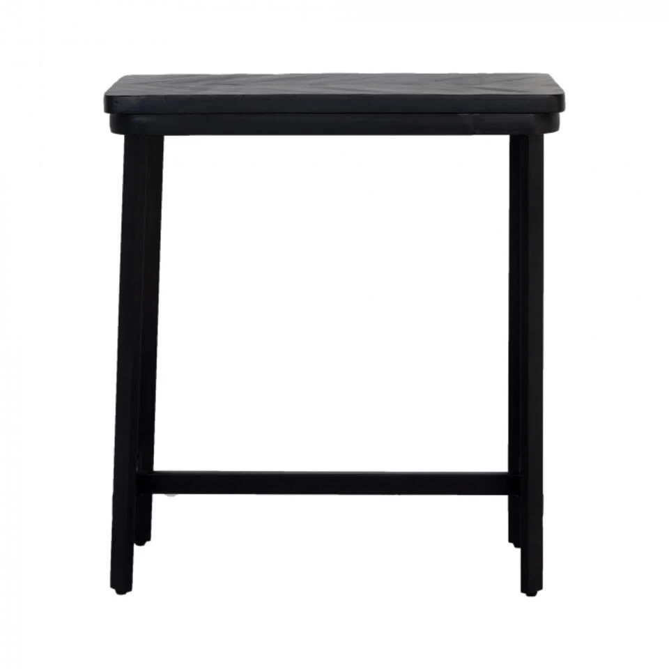 Giga Meubel Bartafel Zwart Visgraat - 100x50x110cm - Max