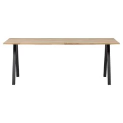 WOOOD Tablo Tafel Met 2-standen Poot - Eiken - 75x220x90