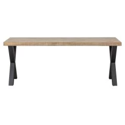 WOOOD Tablo Tafel Visgraat Met Alkmaar Poot - Mango - 75x200x90