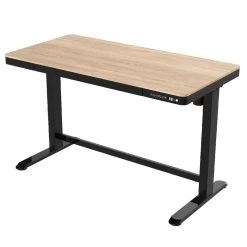 Elektrisch Verstelbaar Bureau / Thuiswerkplek - 120x60 Cm - Whitewash Eiken