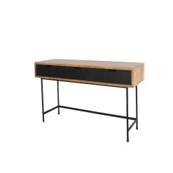 Industriële Sidetable Felix 3 Lades Zwart Mangohout 40x135x80 Cm Mangohout
