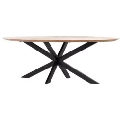 Giga Meubel Eettafel Ovaal Mangohout - 240x110x78cm - Diamond