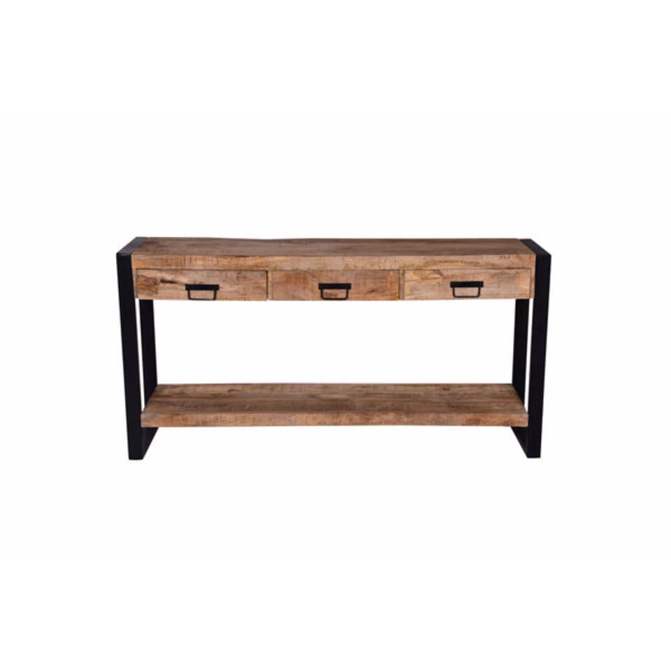 Sidetable Atlanta 3 Lades - Mangohout - Bruin - Rechthoekig