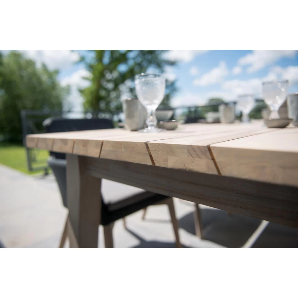 Taste Derby Tuintafel - 240x100 Cm. - Antraciet Poten - Afbeelding 3