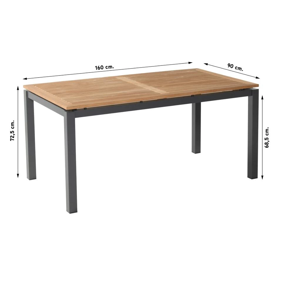 Hartman Sonata Tuintafel 160x90 Cm. - Teak - Afbeelding 2