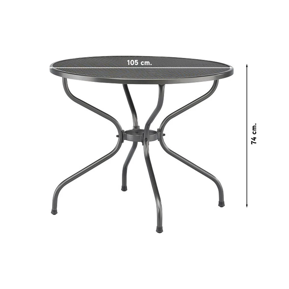 Kettler Strekmetaal Tafel 105 Cm Rond - Afbeelding 2
