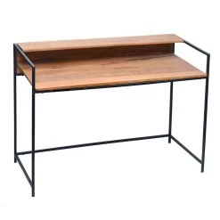 Industrieel Bureau Mangohout Zayn 109x51 Cm - 51x109x79 Cm - Mangohout - Bruin