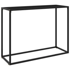 VidaXL Wandtafel 100x35x75 Cm Gehard Glas Zwart