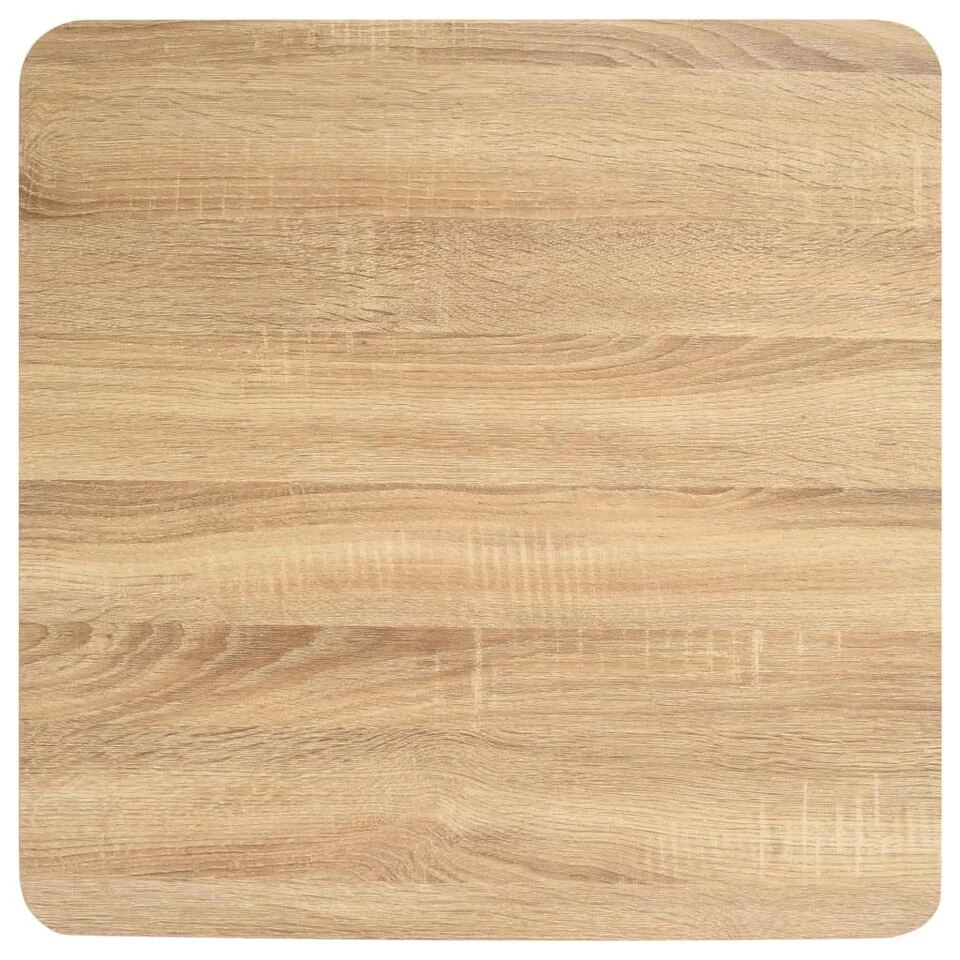 VidaXL Bistrotafel 60x60 Cm MDF Lichtbruin - Afbeelding 4