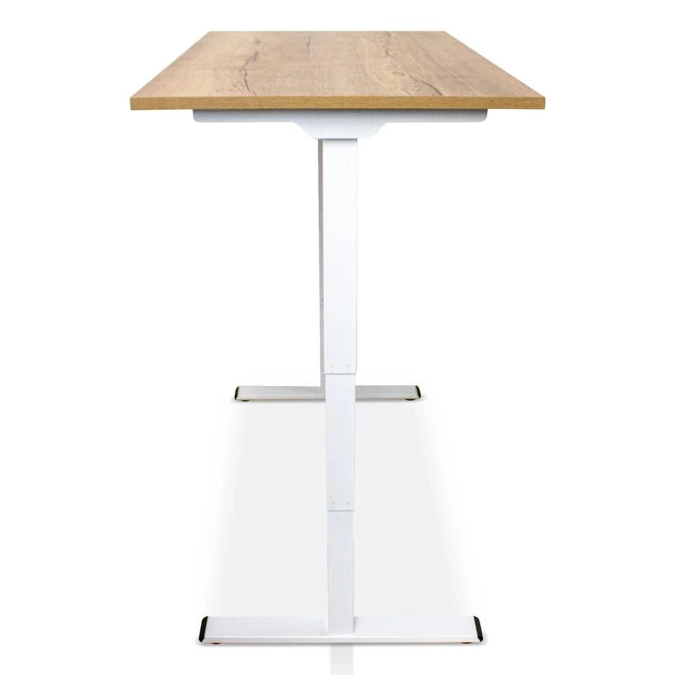 MRC COMFORT Elektrisch ARBO Zit-sta Bureau - 180x80cm - Wit - Robuust Eiken - Afbeelding 4