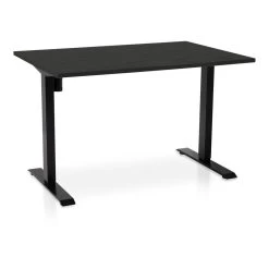 MRC EASY Elektrisch ARBO Zit-sta Bureau - 120x80cm - Wit - Zwart Eiken