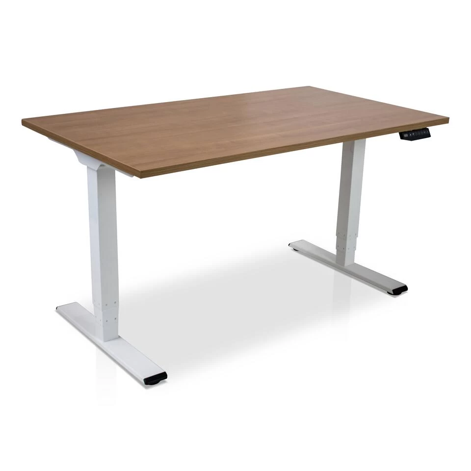MRC COMFORT Elektrisch ARBO Zit-sta Bureau - 140x80cm - Wit - Havanna - Afbeelding 2