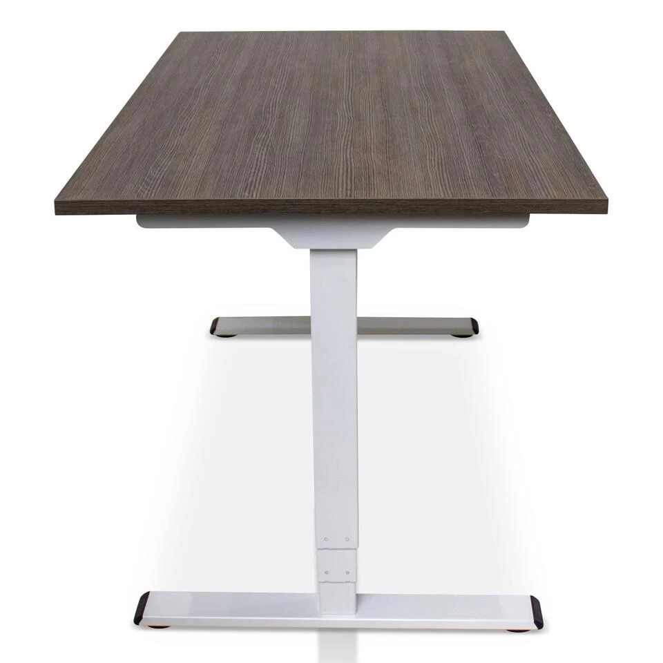 MRC COMFORT Elektrisch ARBO Zit-sta Bureau - 160x80cm - Wit - Bruin Eiken - Afbeelding 3