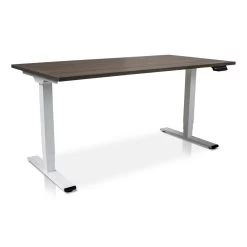 MRC COMFORT Elektrisch ARBO Zit-sta Bureau - 160x80cm - Wit - Bruin Eiken