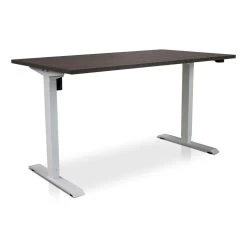 MRC EASY Elektrisch ARBO Zit-sta Bureau - 120x80cm - Wit - Bruin Eiken