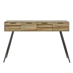 Hoyz - Haltafel 4L Teca Strip - Teakhout Verweerd