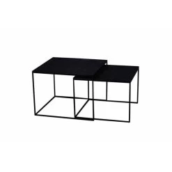 Salontafels Dayton Set Van 2 - Mangohout - Bruin - Vierkant