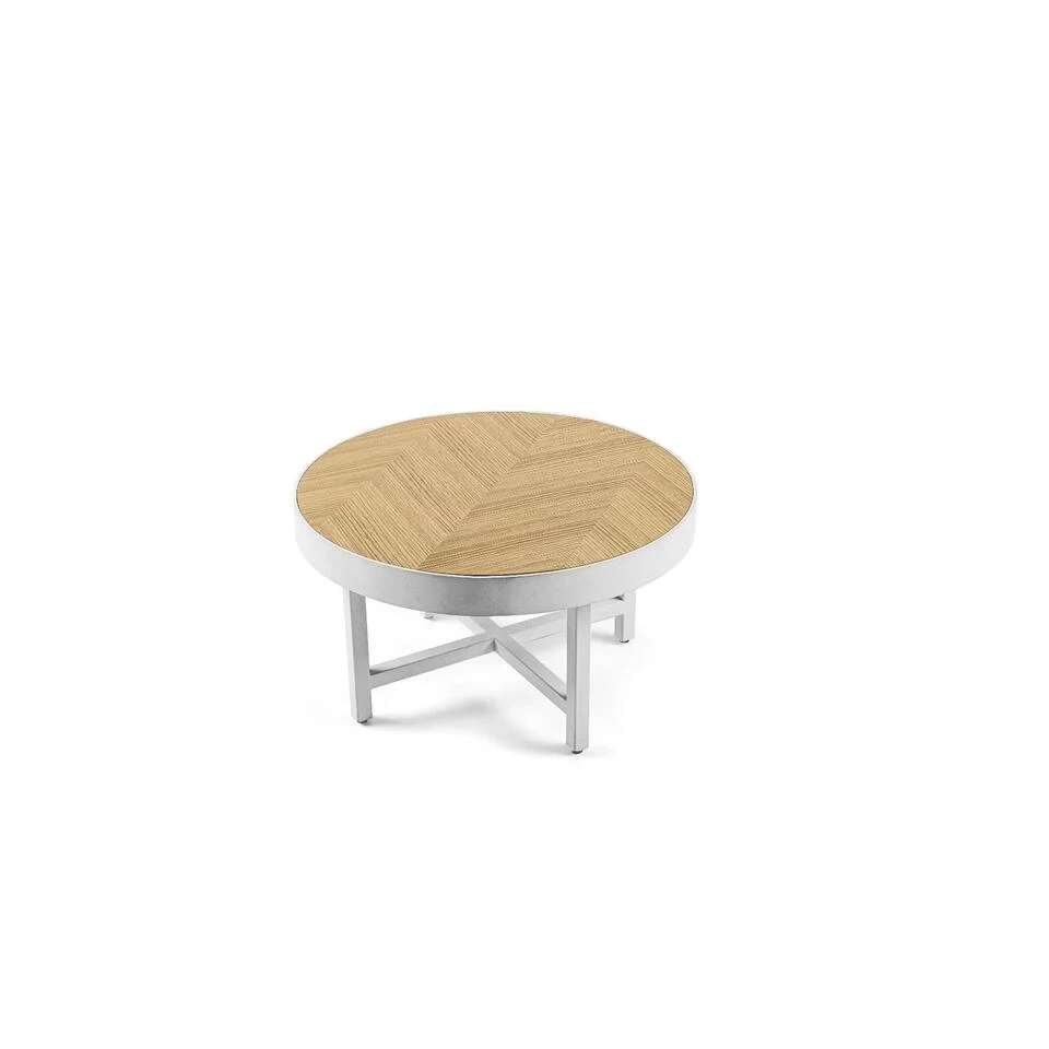 Jilke Salontafel Rond - Hout - Bruin