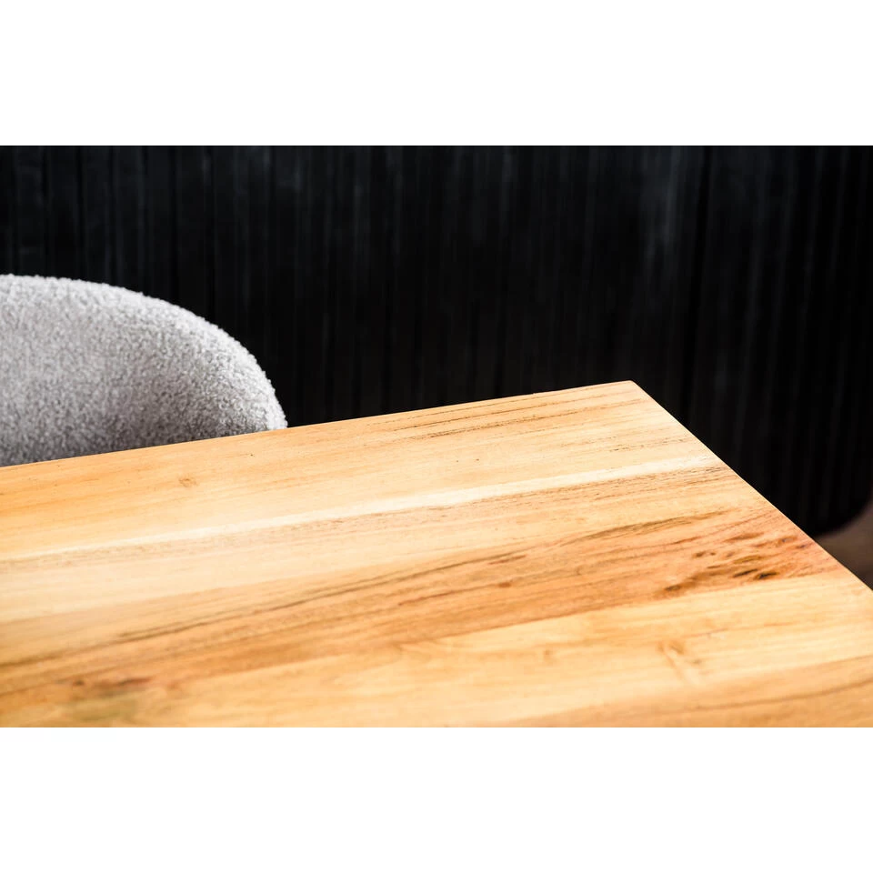 Giga Meubel Eettafel Acaciahout 160cm - Naturel - Tafel Adriaan - Afbeelding 4