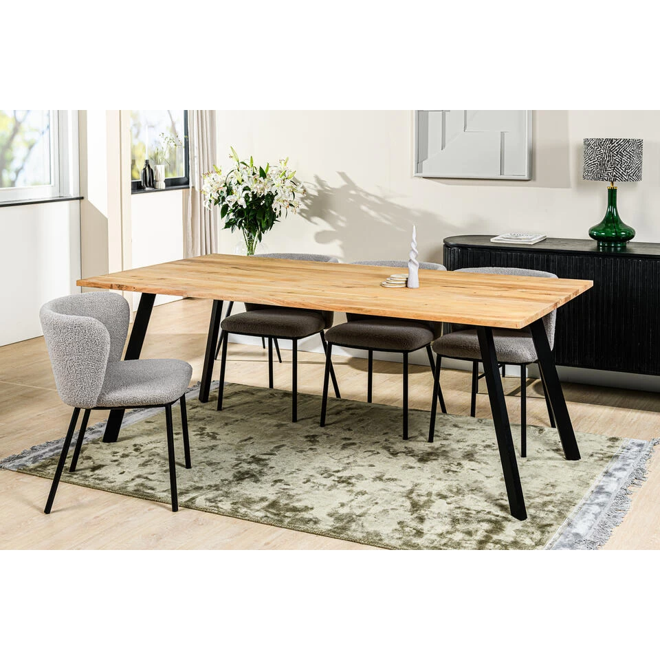 Giga Meubel Eettafel Acaciahout 200cm - Naturel - Tafel Adriaan - Afbeelding 2