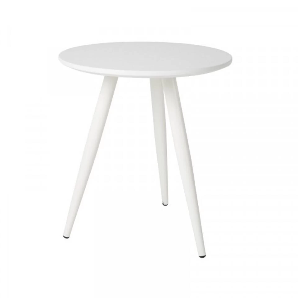 Giga Meubel Bijzettafel Wit Set Van 2 - Metaal - Tafel Daven - Afbeelding 4