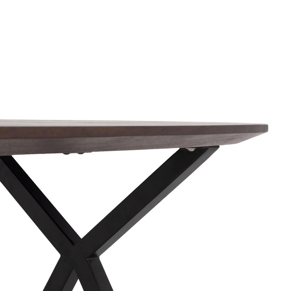 Giga Meubel Eettafel Ovaal 160cm Bruin - Mangohout - Tafel Genève - Afbeelding 4