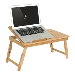 Bedtafel Bamboe V2 Voor Laptop, Tablet Of Boek - Verstelbaar - Inklapbaar