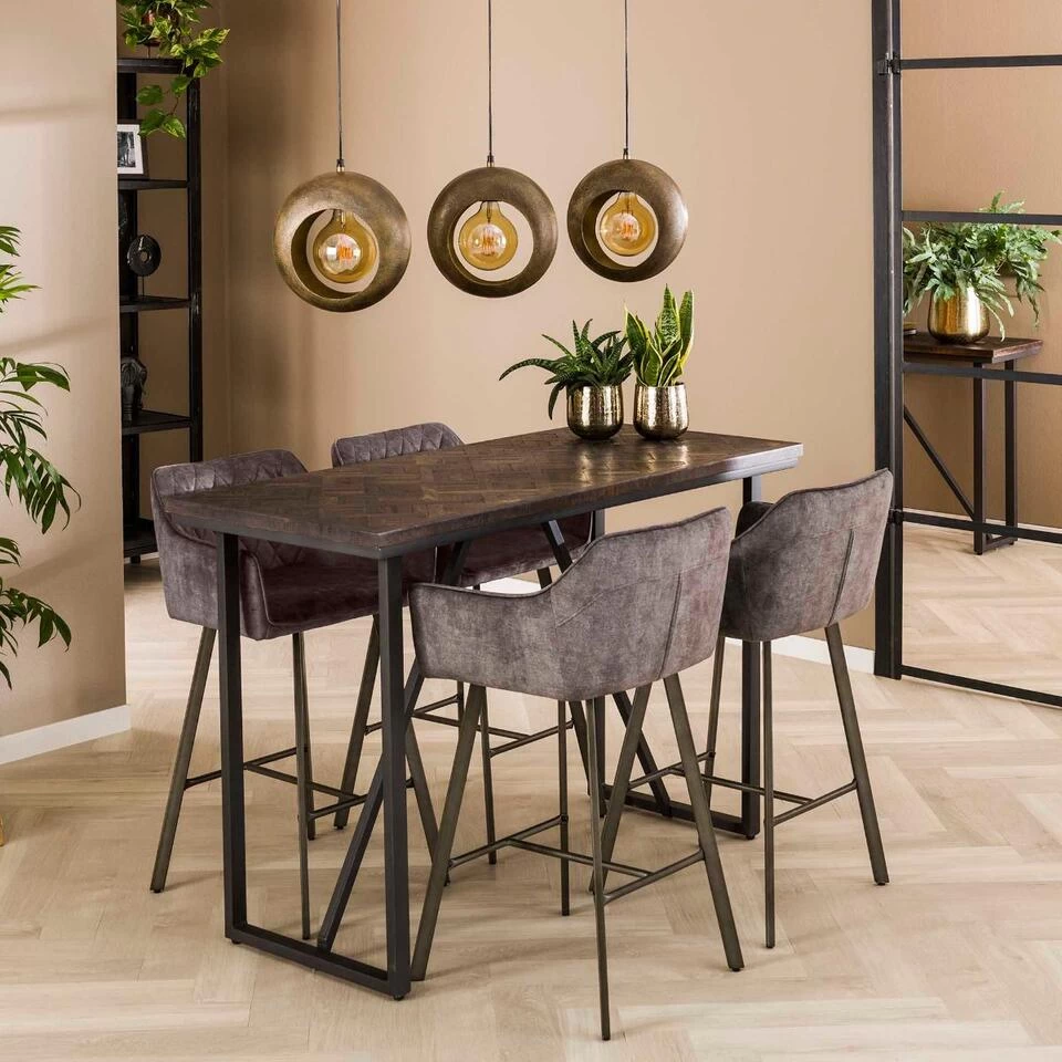 Taeke Bartafel 140x60cm - Hout - Bruin - Afbeelding 3