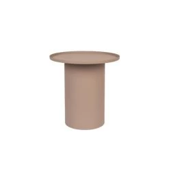 Giga Meubel Sidetable Roze - 45,50x45,50x45cm - Aluminium - Tafel Sverre Rond