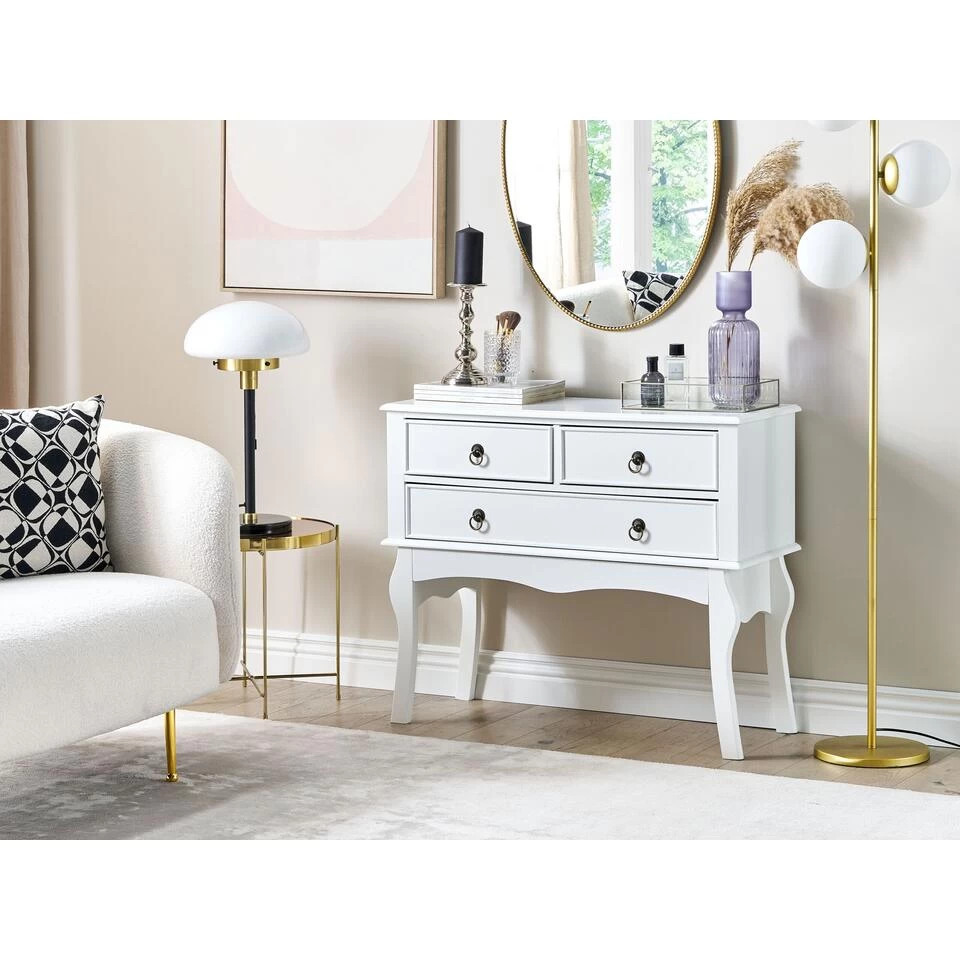 Beliani Consoletafel LAMAR - Wit Mdf - Afbeelding 2