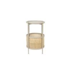 Giga Meubel Sidetable Zand - 30x30x50cm - Rotan - Sidetable Makoto