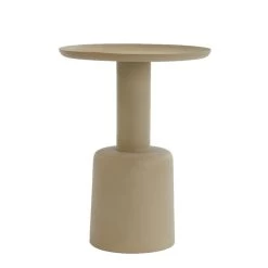Bijzettafel Milaki - Beige - Ø39cm