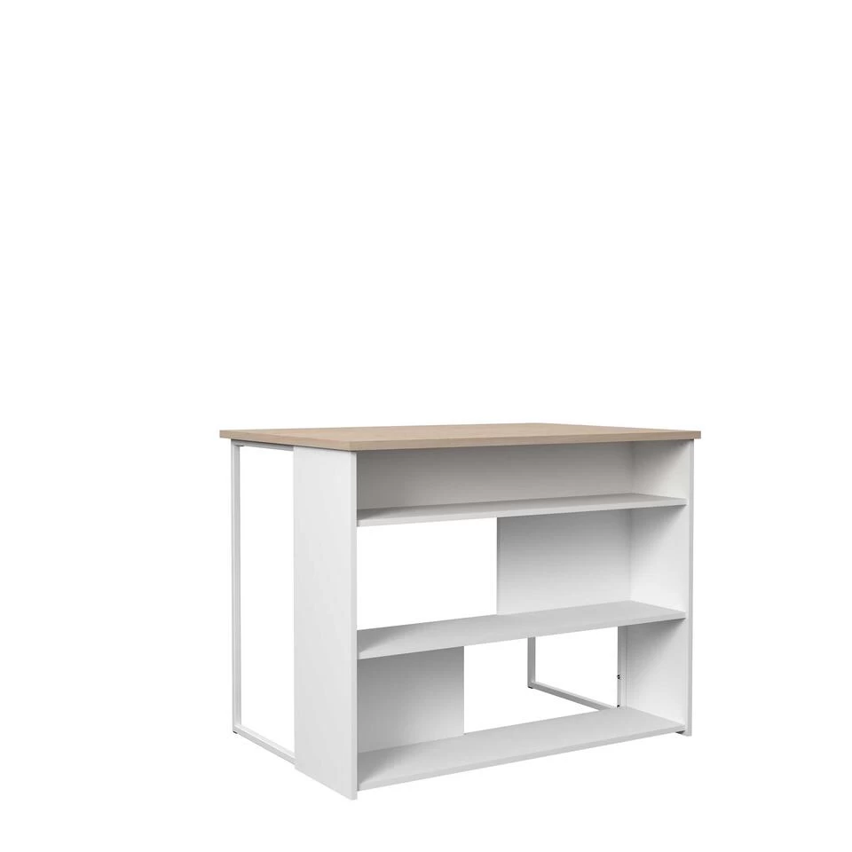 Parisot Bartafel & Keukeneiland Slam 116cm - Eik/wit - Afbeelding 3