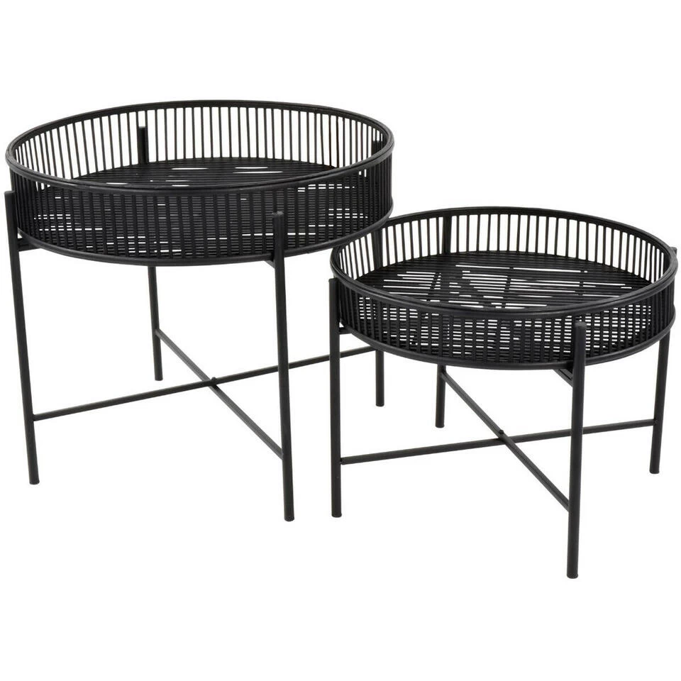 Bijzettafel Aiko Zwart - Bamboe - Zwart - Afbeelding 2