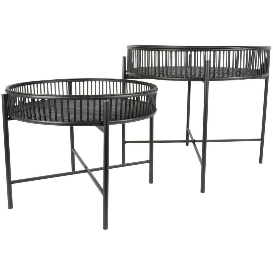 Bijzettafel Aiko Zwart - Bamboe - Zwart - Afbeelding 3