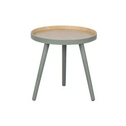 WOOOD Sasha Bijzettafel - MDF - Groen - 41x41x40.5