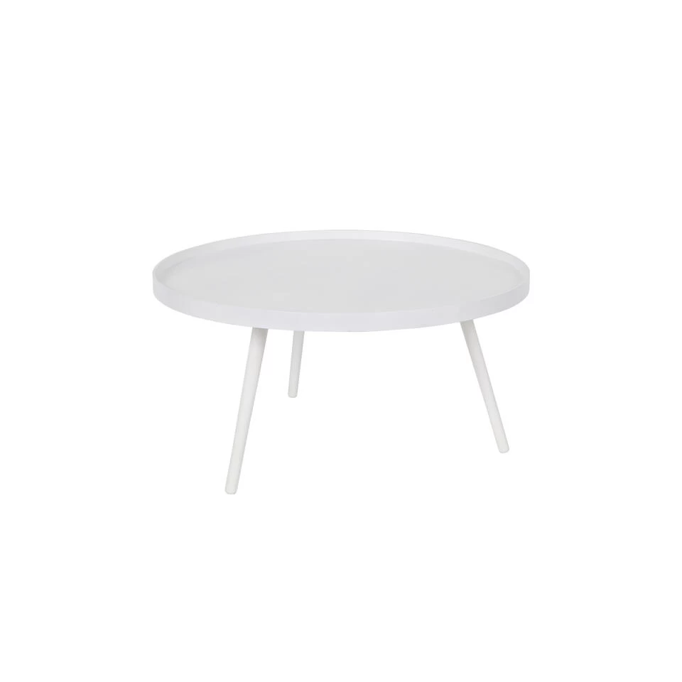 WOOOD Bijzettafel Mesa - MDF/Grenen - Wit - 39x78x78 - Afbeelding 2