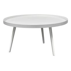 WOOOD Bijzettafel Mesa - MDF/Grenen - Wit - 39x78x78