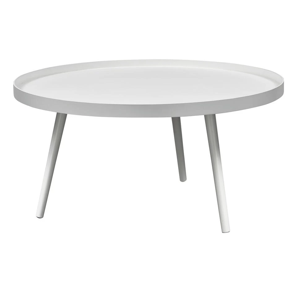 WOOOD Bijzettafel Mesa - MDF/Grenen - Wit - 39x78x78