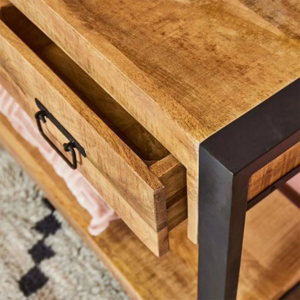 Furndea Odeon Sidetable Industrieel - 35x120x76 Cm - Afbeelding 3