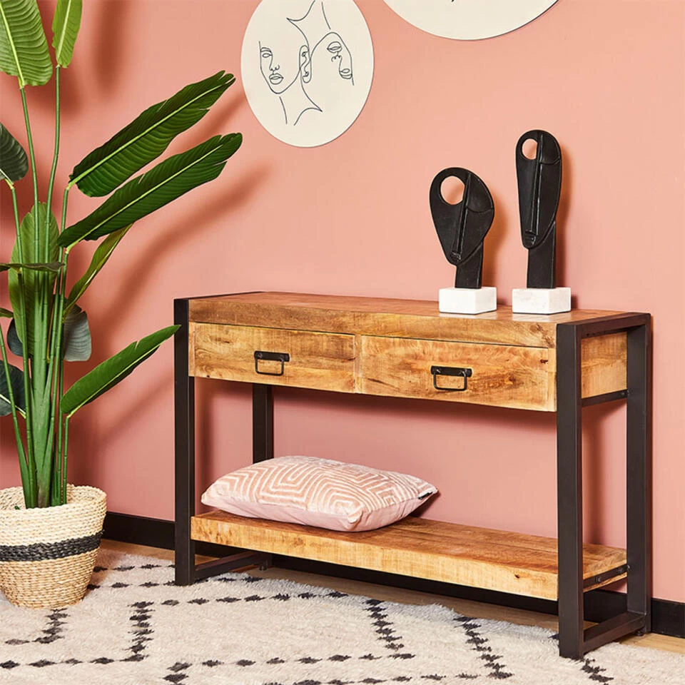 Furndea Odeon Sidetable Industrieel - 35x120x76 Cm