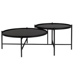 Puur Lerum Salontafel 122x82x43cm, - Glas - Multikleur